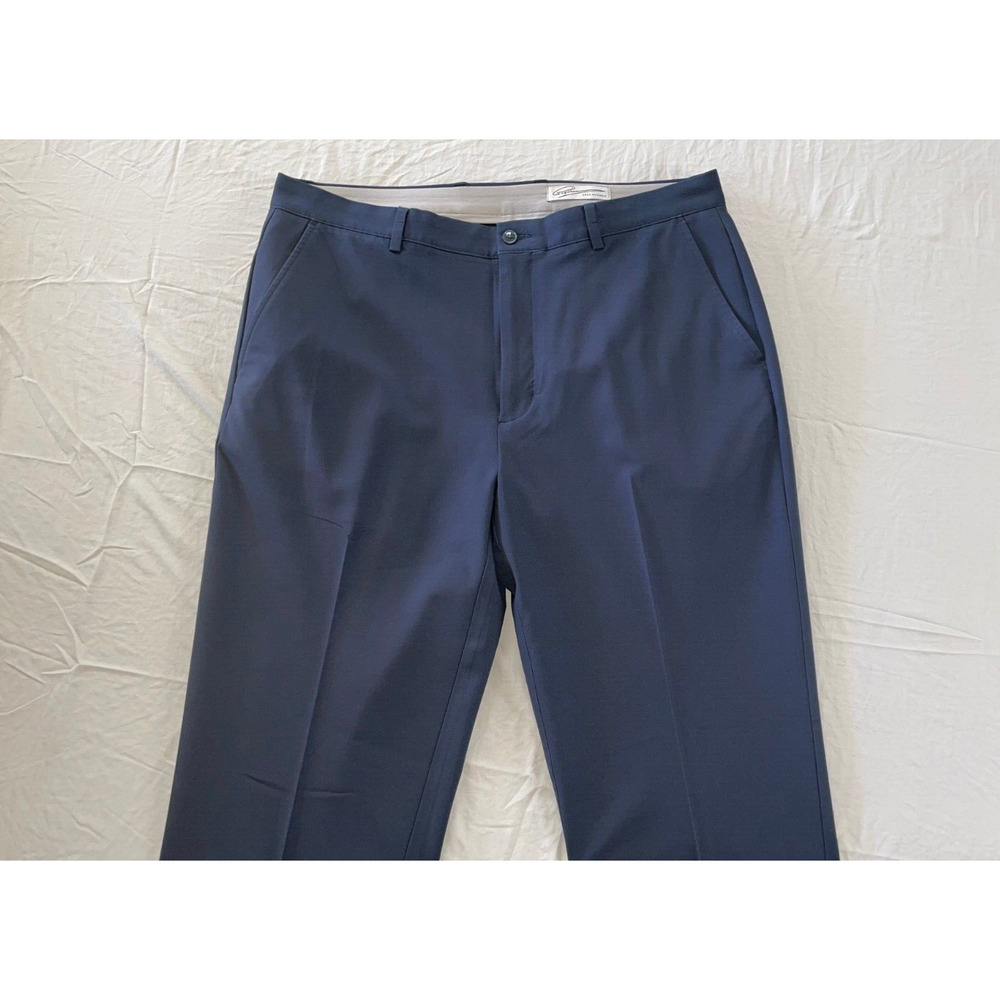 Greg Norman Flat Front Microfiber Ultimate Travel Chino Pants. Navy, 36X32. EUC - Picture 5 of 9